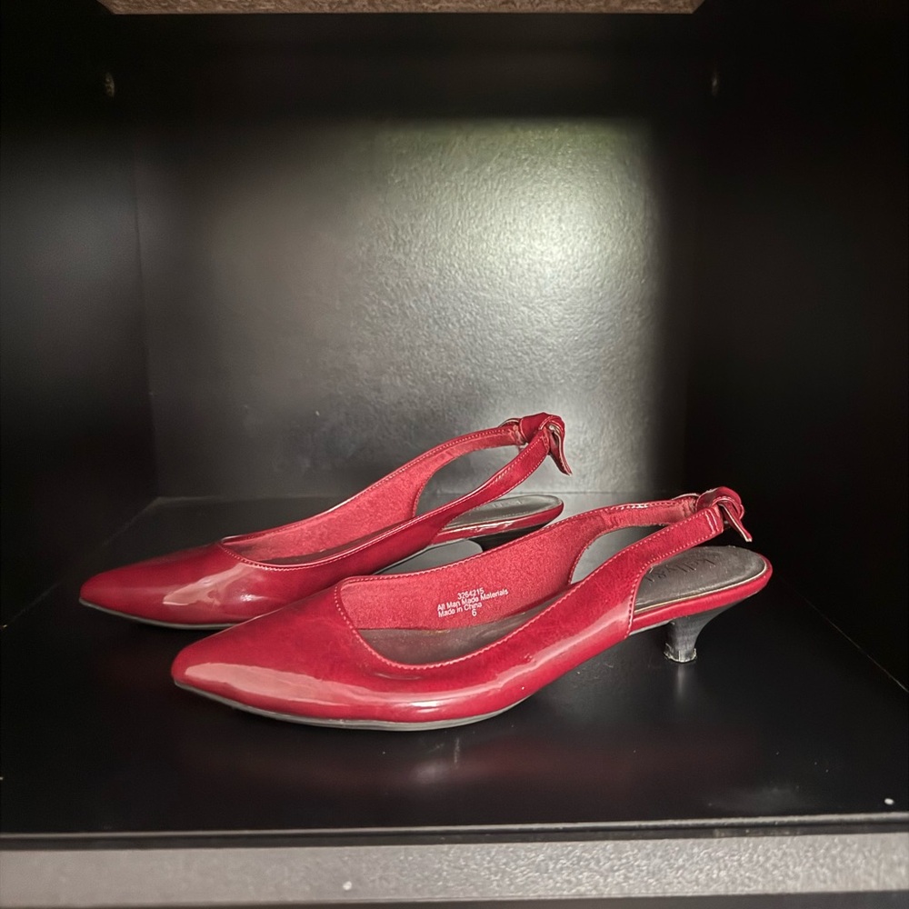 Kelly & Katie Red Slingback Heels